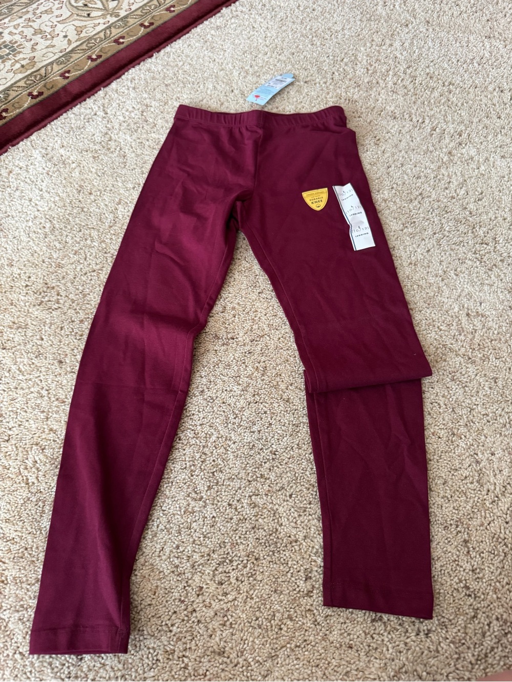 Girls burgundy leggings ❤️